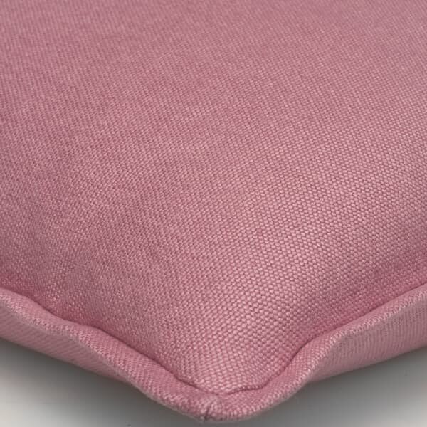 Rocco Rose, Sustainable Feather, Cushion, 55cm x 55cm - Andrew Martin With Trim/Fringe & Linen & Linen Blend Plain