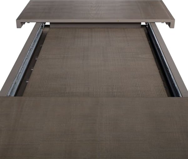 Raffles Extending Dining Table Grey, Extending Dining Table - Andrew Martin