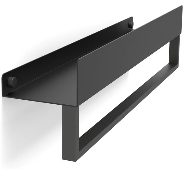 Bathroom shelf SF01 45cm black matt