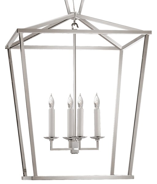 Darlana Pendant Nickel, Pendant Light, Mini, Polished Nickel - Andrew Martin