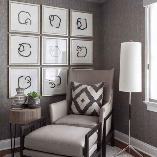 Frankfort Floor Lamp Nickel, Floor Lamp, Polished Nickel - Andrew Martin