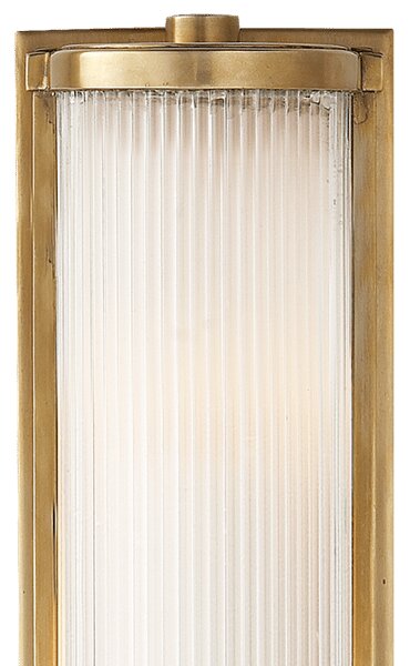Dresser Wall Light Brass, Wall Light, Long, Hand-Rubbed Antique Brass - Andrew Martin