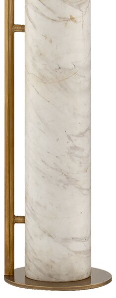 Alma Floor Lamp Brass, Floor Lamp, Antique-Burnished Brass - Andrew Martin