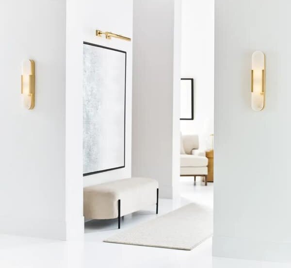 Melange Wall Light Brass, Wall Light, Antique-Burnished Brass - Andrew Martin