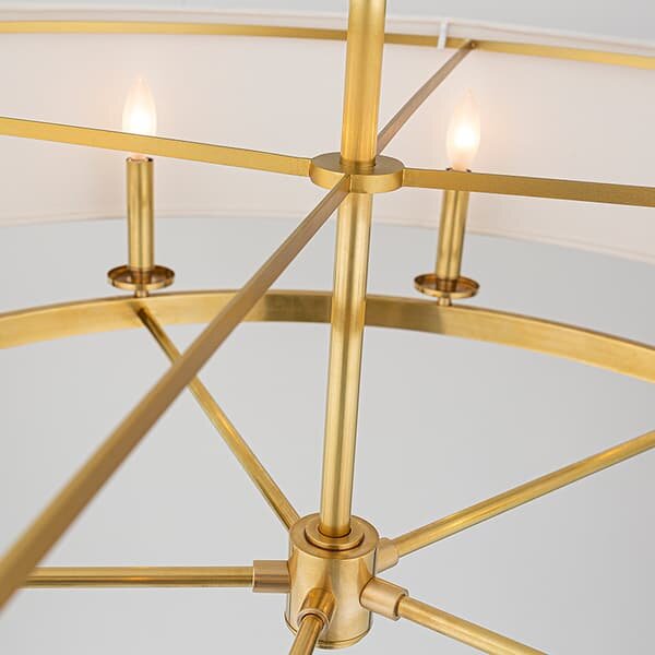 Durham Oval Pendant Brass, Ceiling Light - Andrew Martin