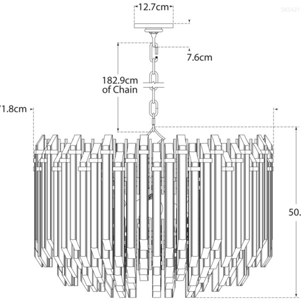 Adele Chandelier Nickel, Polished Nickel - Andrew Martin