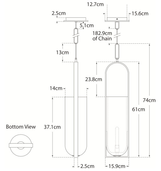 Melange Pendant Nickel, Pendant Light, Polished Nickel - Andrew Martin