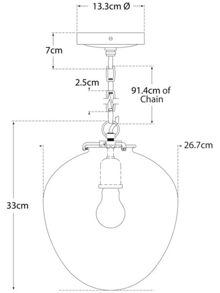 Katie Pendant Bronze, Pendant Light - Andrew Martin