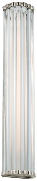 Kean Wall Light Nickel, Wall Light, Small, Polished Nickel / Clear Glass - Andrew Martin