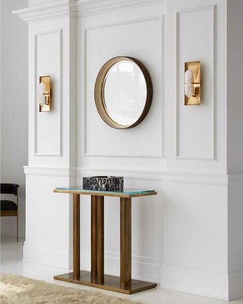 Halcyon Wall Light, Brass - Andrew Martin
