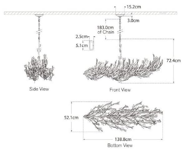 Farfalle Pendant Gild, Pendant Light - Andrew Martin