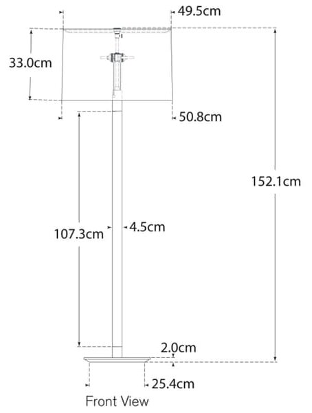 Riga Floor Lamp, Floor Lamp, Polished Nickel / Clear Glass - Andrew Martin