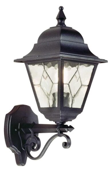 Elstead NR1-BLK Norfolk period black exterior wall lantern, IP43