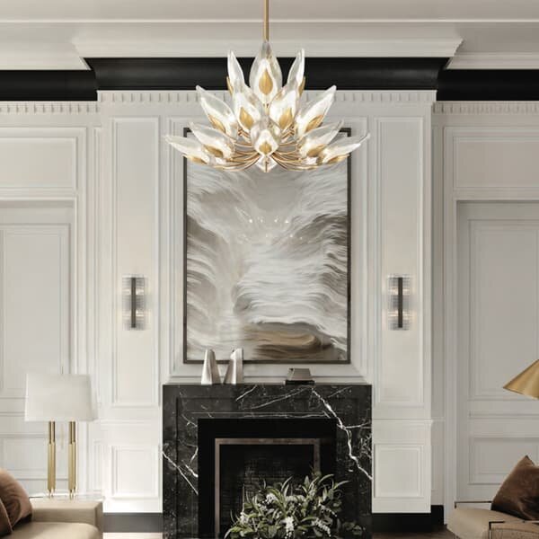 Blossom Chandelier, Small, Gold - Andrew Martin