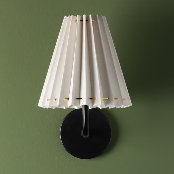 Demi Wall Light Black, Wall Light, Solid Black - Andrew Martin