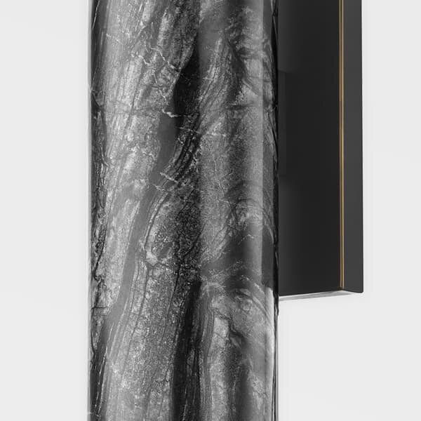 Predock Wall Light, Black/Brass - Andrew Martin