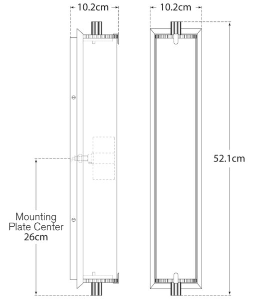 Calliope Tall Wall Light Brass, Wall Light, Tall - Andrew Martin