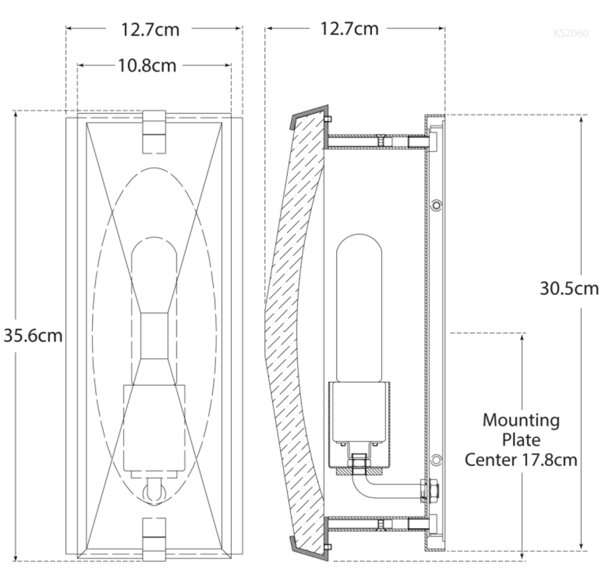 Castle Peak Wall Light Brass, Wall Light, Soft Brass - Andrew Martin