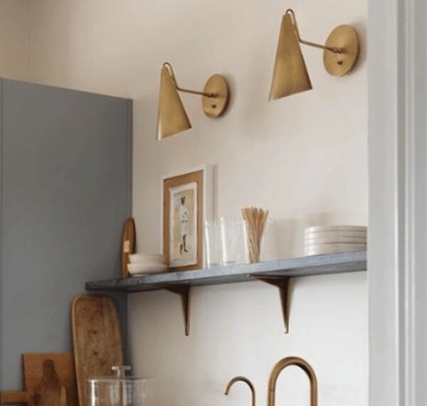 Clemente Wall Light, Hand-Rubbed Antique Brass - Andrew Martin