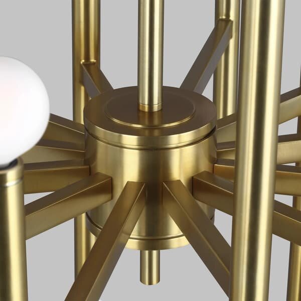 Beckman Chandelier Brass, Burnished Brass - Andrew Martin