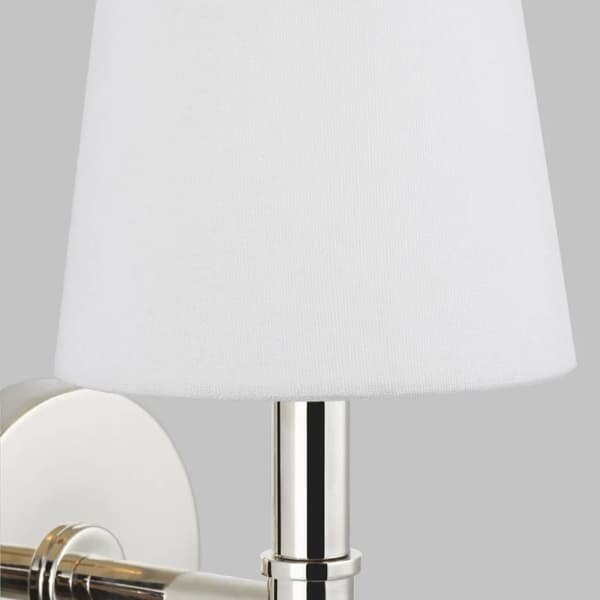 Hanover Wall Light Nickel, Wall Light, Polished Nickel - Andrew Martin