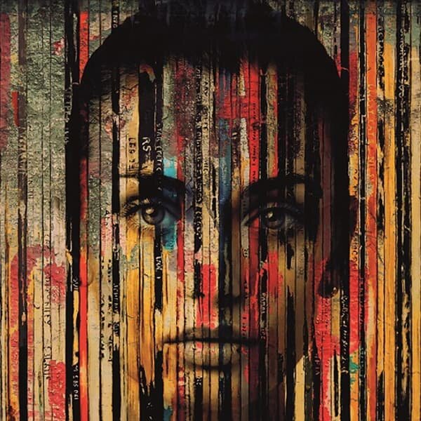 Angie 100X100 - Plexiglass, 100cm x 100cm - Andrew Martin