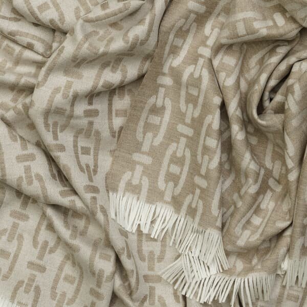 Burlington Throw Latte, Throw - Andrew Martin Sophie Paterson