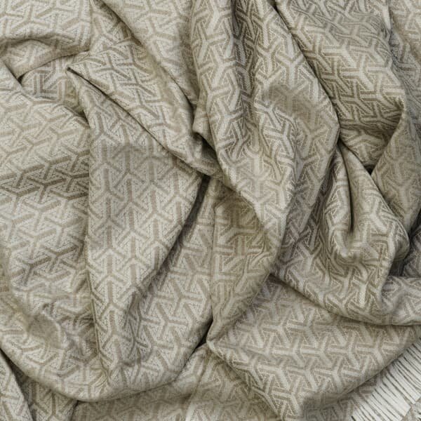 Monte Throw Latte, Throw, Large - Andrew Martin Sophie Paterson