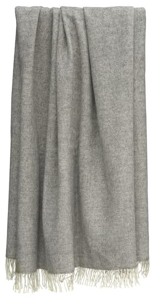Herringbone Throw Grey, Throw, Midgrey - Andrew Martin