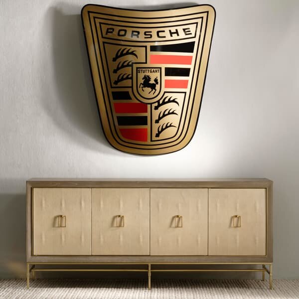 Edith Sideboard Latte, Sideboard, Ivory Shagreen - Andrew Martin