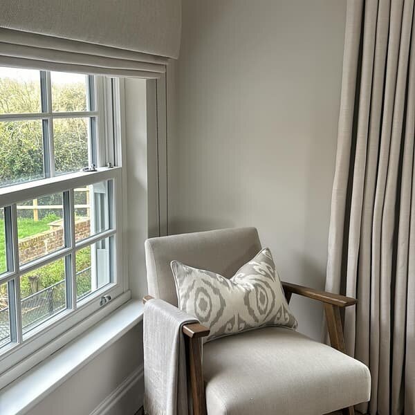 Rory Chair, Chair, Dark Neutral/Light Neutral/Brown - Andrew Martin Linen