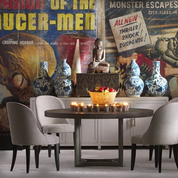 Aldwick Dining Chair Bomore Stone, Dining Chair - Andrew Martin Cotton
