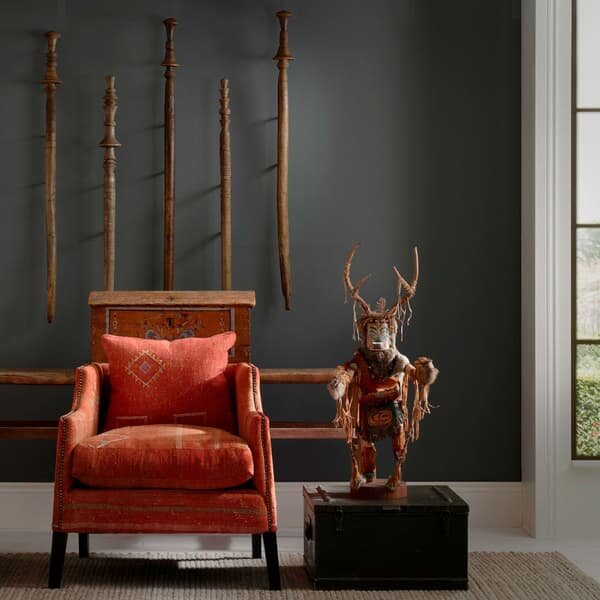 Regal Chair Moroccan Orange, Chair - Andrew Martin Other Fabric