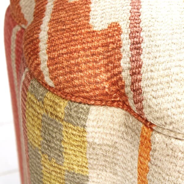 Daisy Ottoman Indus Brick, Ottoman - Andrew Martin Linen