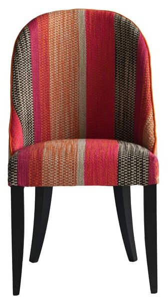 Aldwick Dining Chair Llama Orange, Dining chair, Pink/Orange/Black - Andrew Martin Linen