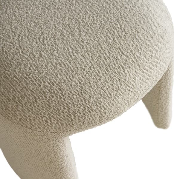 Hobb Stool, Stool, Grey - Andrew Martin Boucle & Other Fabric