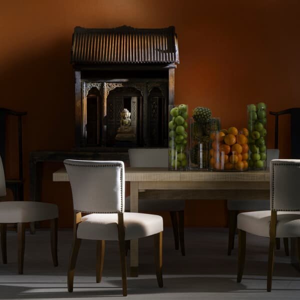 Frank Dining Chair, Chair, Light Neutral - Andrew Martin Linen