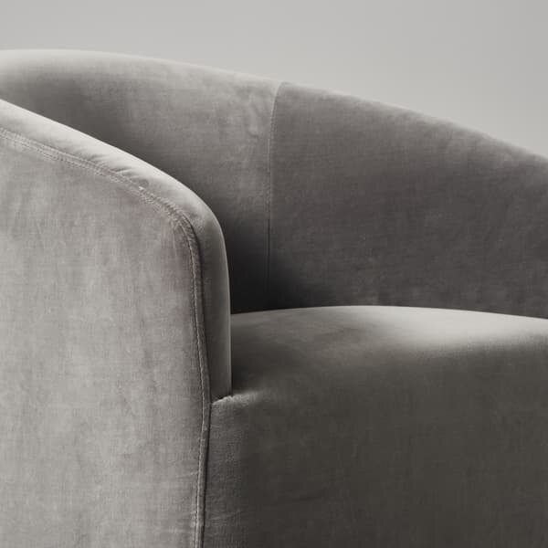 Alto Dining Chair Velvet Ash, Chair - Andrew Martin