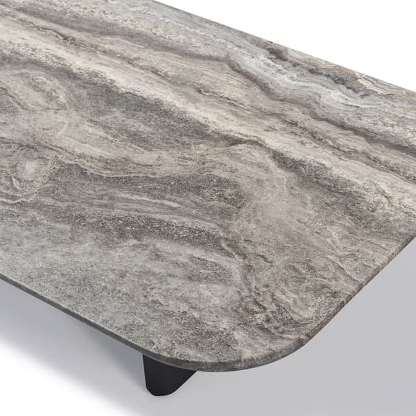 Caicos Coffee Table Slate, Outdoor Coffee Table, Dark Grey - Andrew Martin
