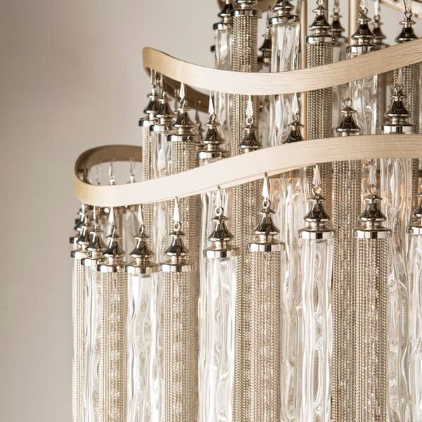 Chimera Pendant Light, Light, Small, Silver - Andrew Martin
