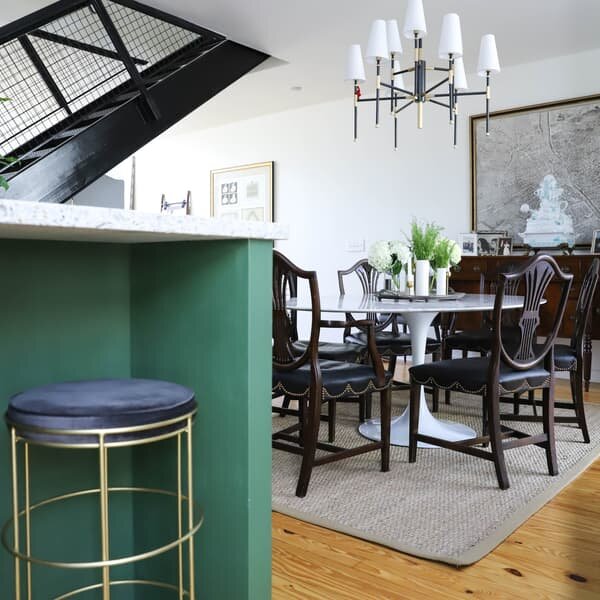 Bowery Large Chandelier, Light, Large, Aged Old Bronze - Andrew Martin