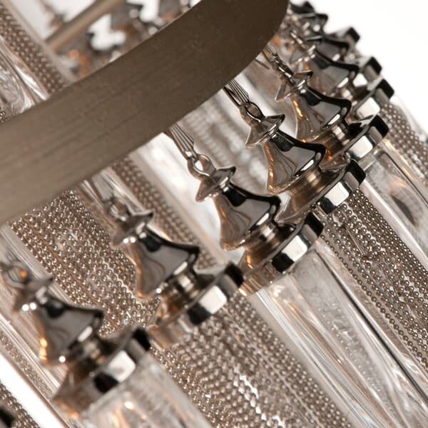 Chimera Pendant Light, Light, Large, Silver - Andrew Martin