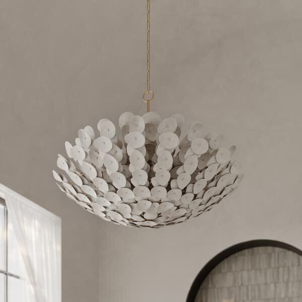Aimi Large Chandelier, Light, Large - Andrew Martin