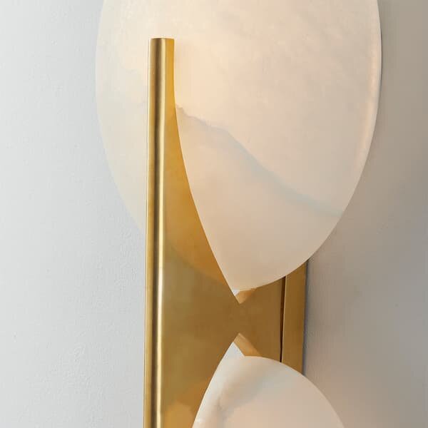Asteria Wall Light, Light, Brass - Andrew Martin