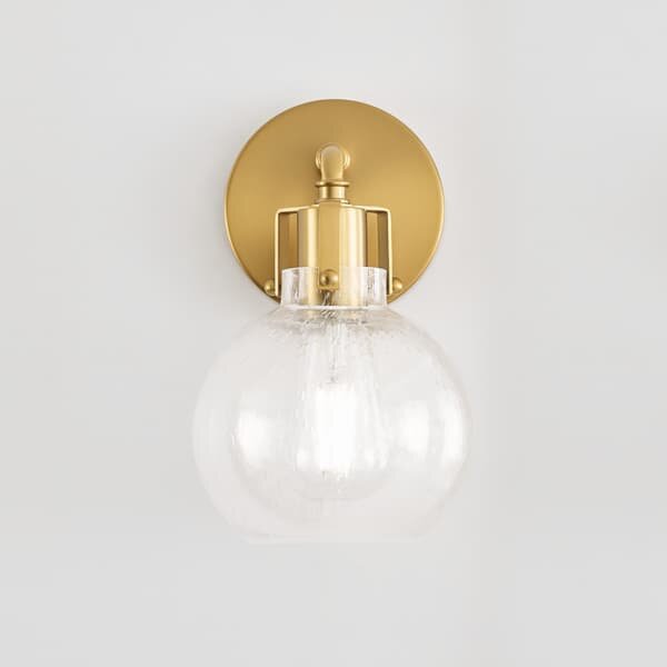 Clara Wall Light Brass, Light, Burnished Brass - Andrew Martin
