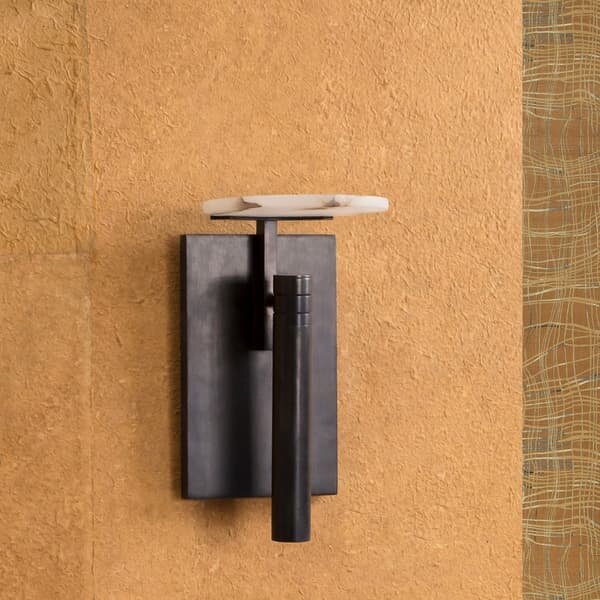 Melange Disc Wall Light Bronze, Light - Andrew Martin