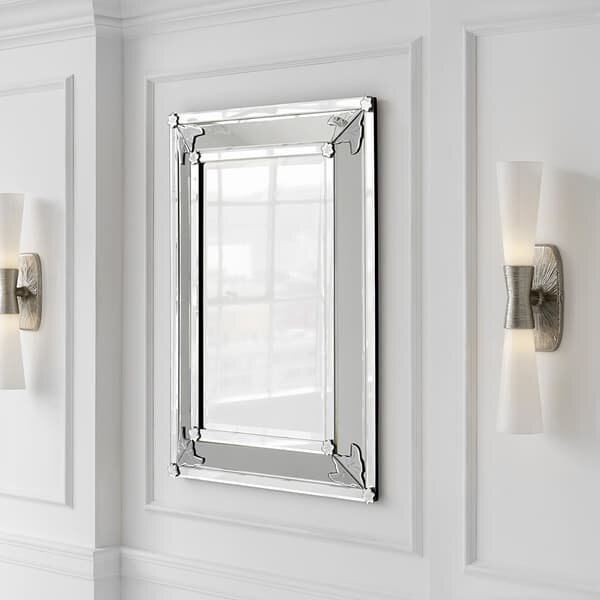 Utopia Large Double Wall Light Nickel, Light, Large, Polished Nickel - Andrew Martin