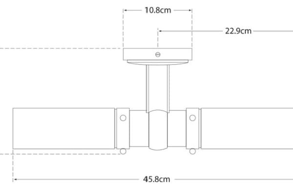 Graydon Double Wall Light Bronze, Light - Andrew Martin