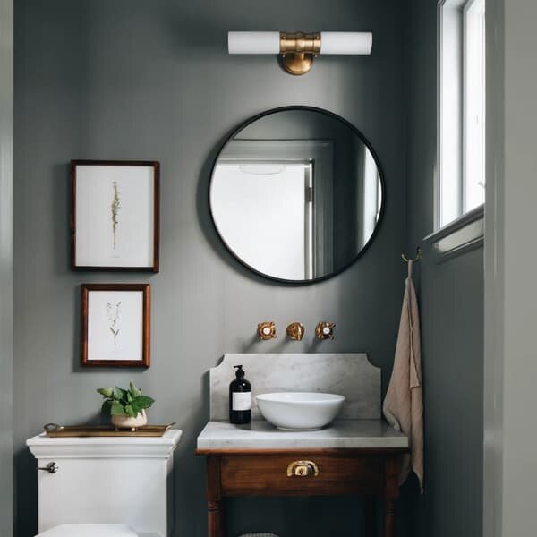 Graydon Double Wall Light Brass, Light, Hand-Rubbed Antique Brass - Andrew Martin