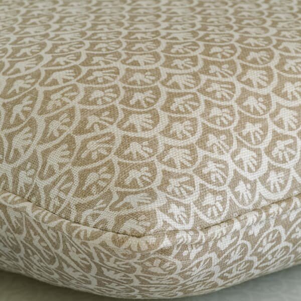 Daisy Stone, Sustainable Feather, Cushion, 55cm x 55cm - Andrew Martin Linen & Linen Blend Floral & Small Prints